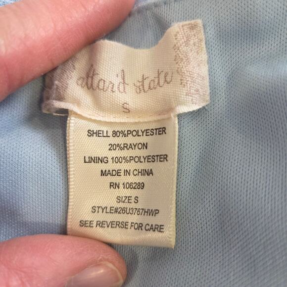 Altard state Bow Cut Out Bella Midi Dress Baby Blue Slip Tank Small - Picture 5 of 11